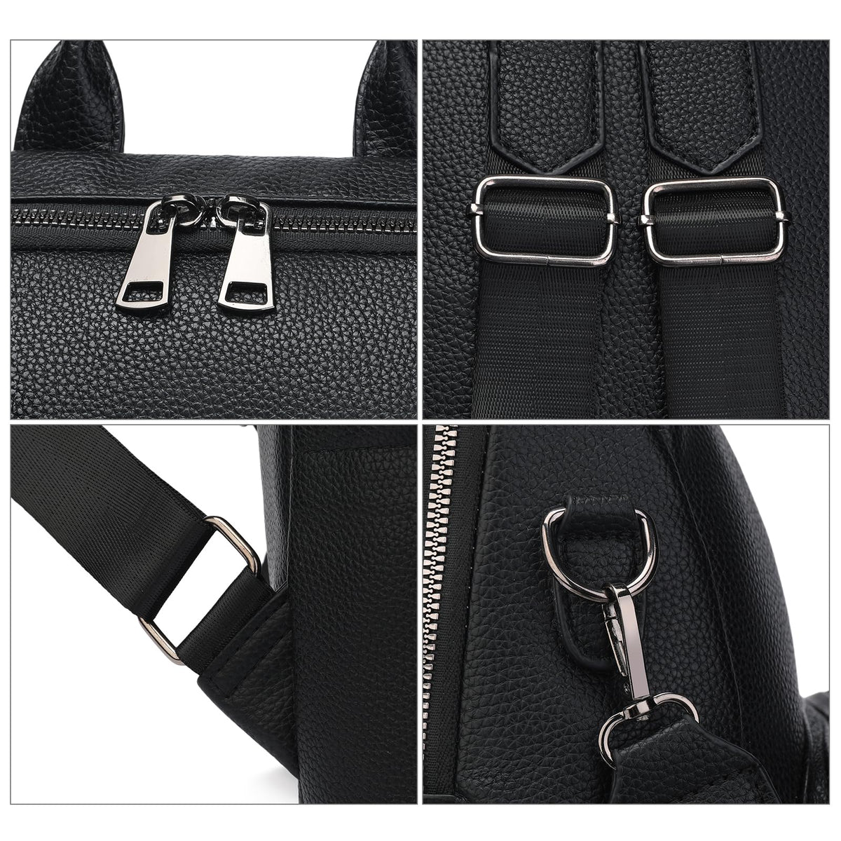 GAEKEAO Mini Backpack for Women Fahsion Vegan Leather Backpack Lightweight Ladies Shoulder Bag Small Travel Purses Daily