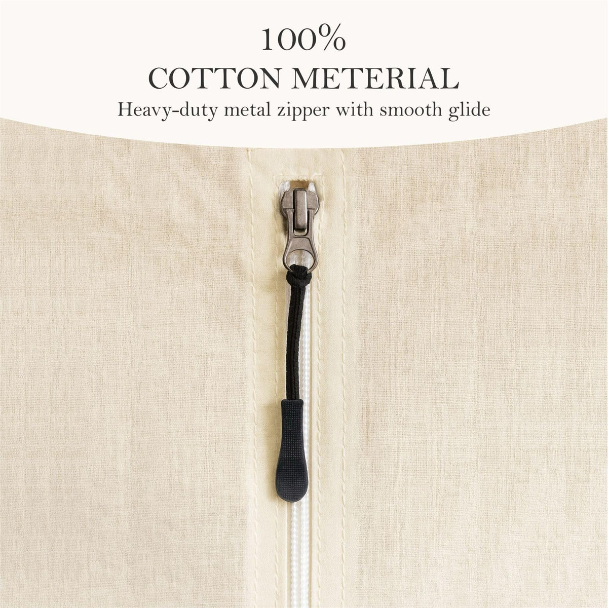 100% Cotton Garment Bag | Long | Breathable Garment Bags for Hanging Clothes | Garment Storage Bag for Long Dresses & Coats Storage | Pack of 1 (62 Inch)