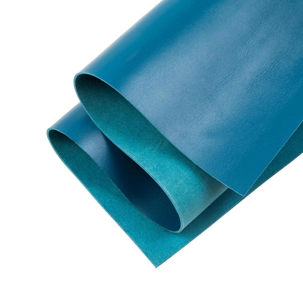 Shkira 12''X24'' Tooling Leather Square - 2.0MM Light Aqua Blue Sheets for Crafts - Leather Sheets for Crafts Tooling Sewing Hobby - Thick Cowhide Pieces - Fabric for Crafting