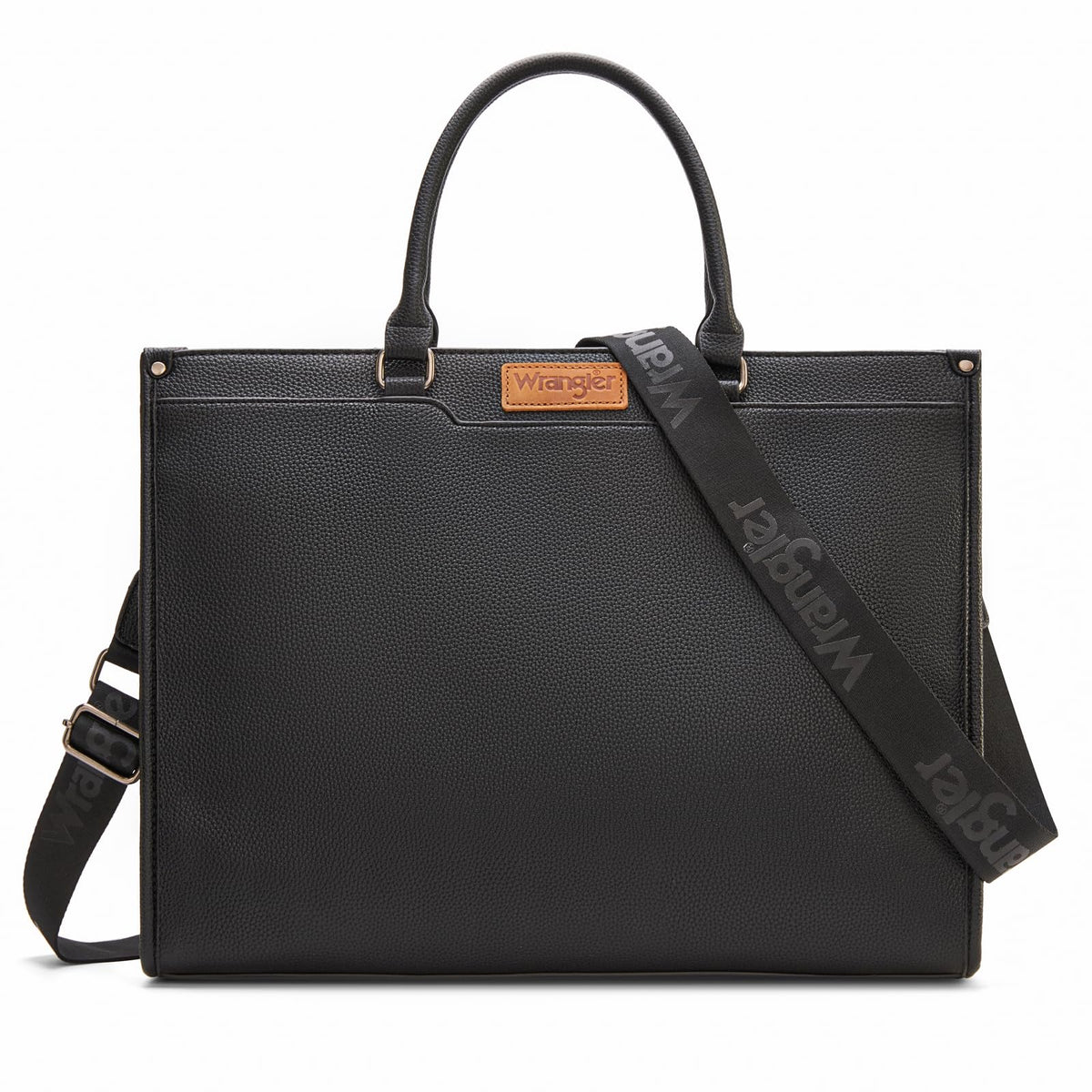 Wrangler Laptop Tote Bag for Women Western Style Work Crossbody Bag with Top Handle AR-WG389-8119BK