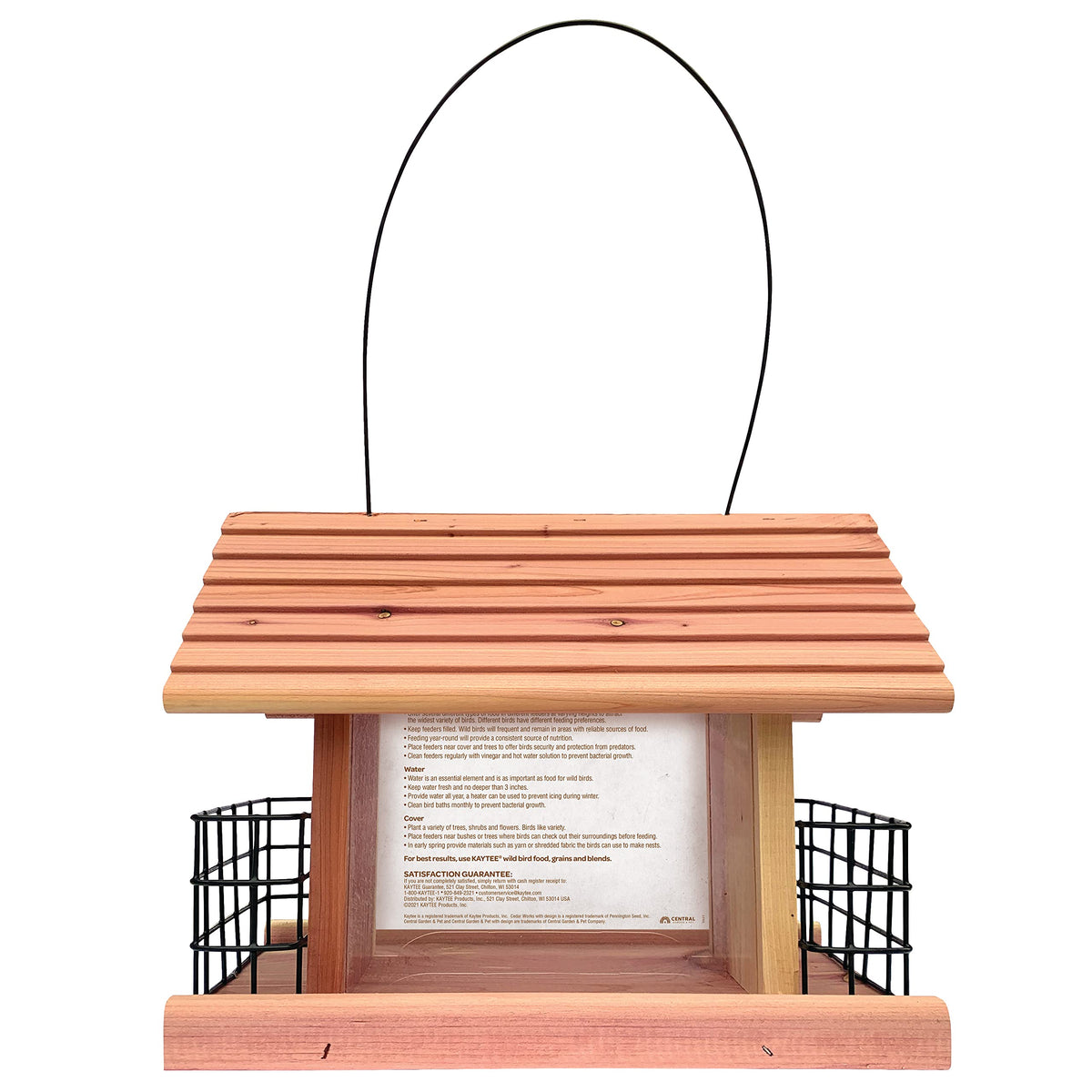Kaytee Cedar Seed and Suet Feeder