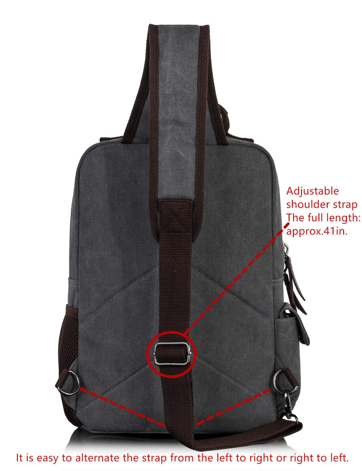 Leaper Retro Crossbody Bag Sling Bag Canvas Messenger Bag for Men Women Shoulder Bag Crossbody Handbags Satchel Army Green, L