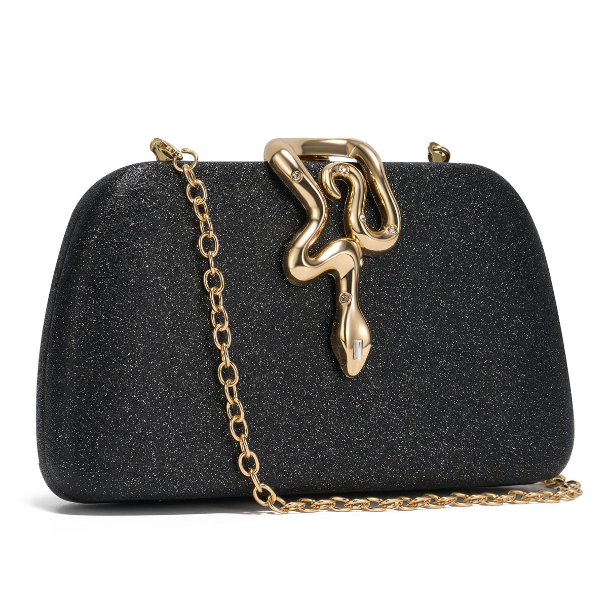 SWEETV CHUNLI Glitter Clutch Purses for Women Elegant Evening Bag for Parties, Weddings, and Formal Events