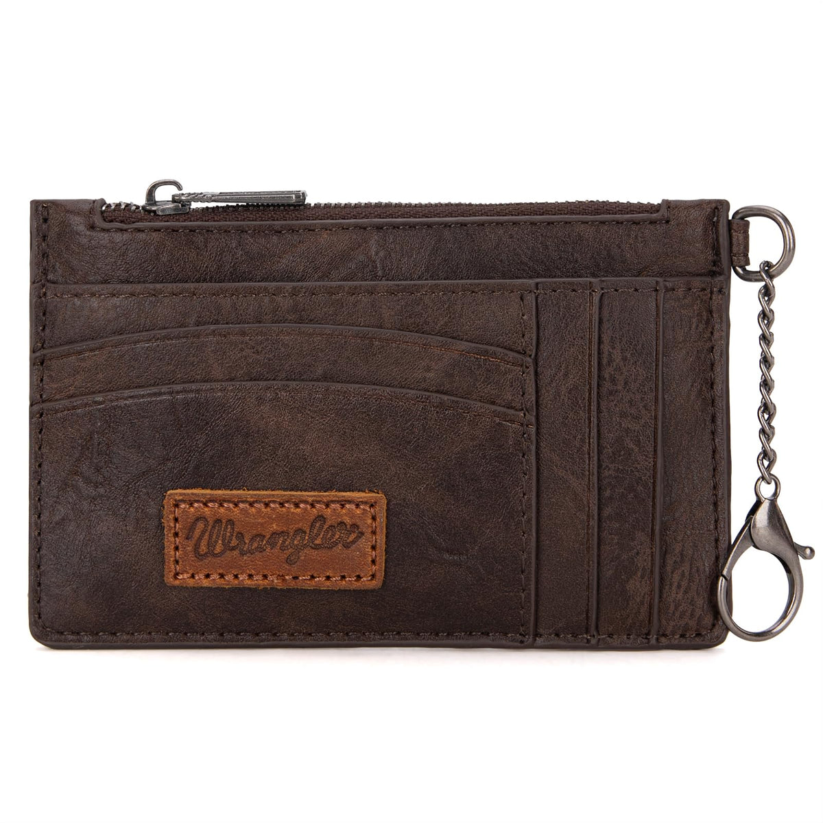 Montana West X Wrangler RFID Card Holder Slim Credit Card Wallet Small Credit Card Holder for Women Keychain Wristlet Wallet