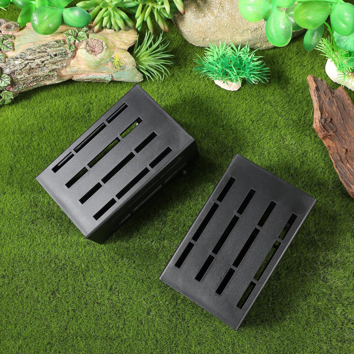 ibasenice Aquarium Plant Holder 10-Pack Hanging Fish Tank Planter Cups 4.92X3.14X2.16 Inch Aquatic Plant Basket with Holes Space-Saving Underwater Garden Accessories