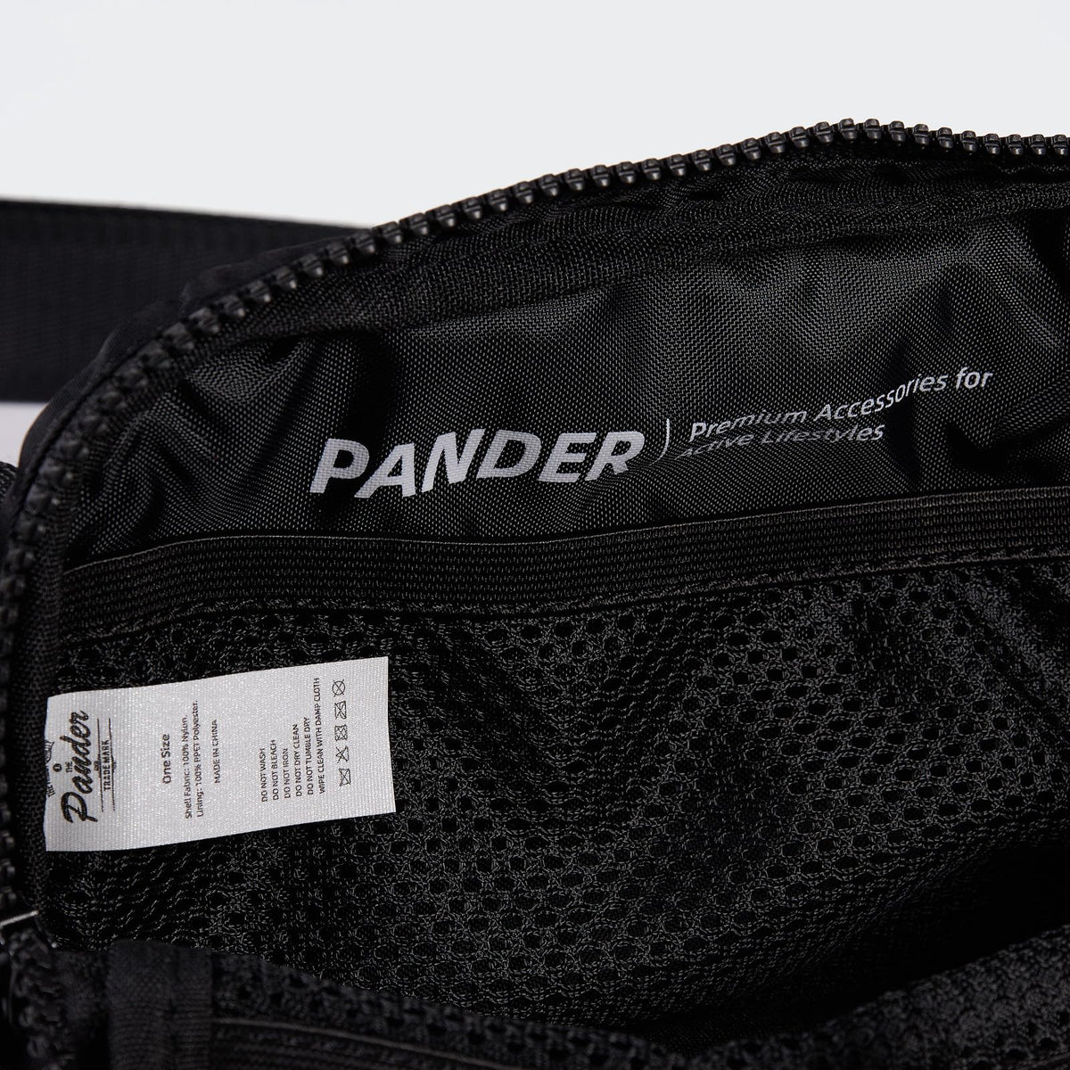 Pander Two Way Zipper Fanny Pack Nylon Everywhere Belt Bag for Women, Water Repellent Waist Packs, Crossbody Bags with Adjustable Strap (Black).
