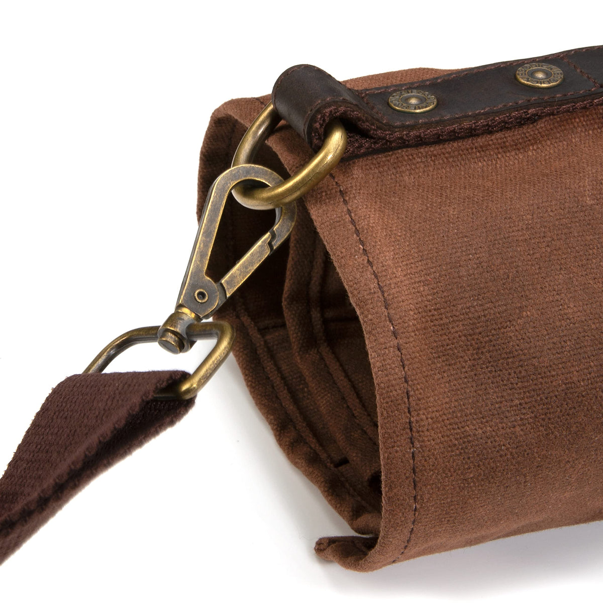 Dickies Chef Knife Roll Bag Portable Organizer and Cutlery Storage Roll, Waxed Canvas and Leather, Medium