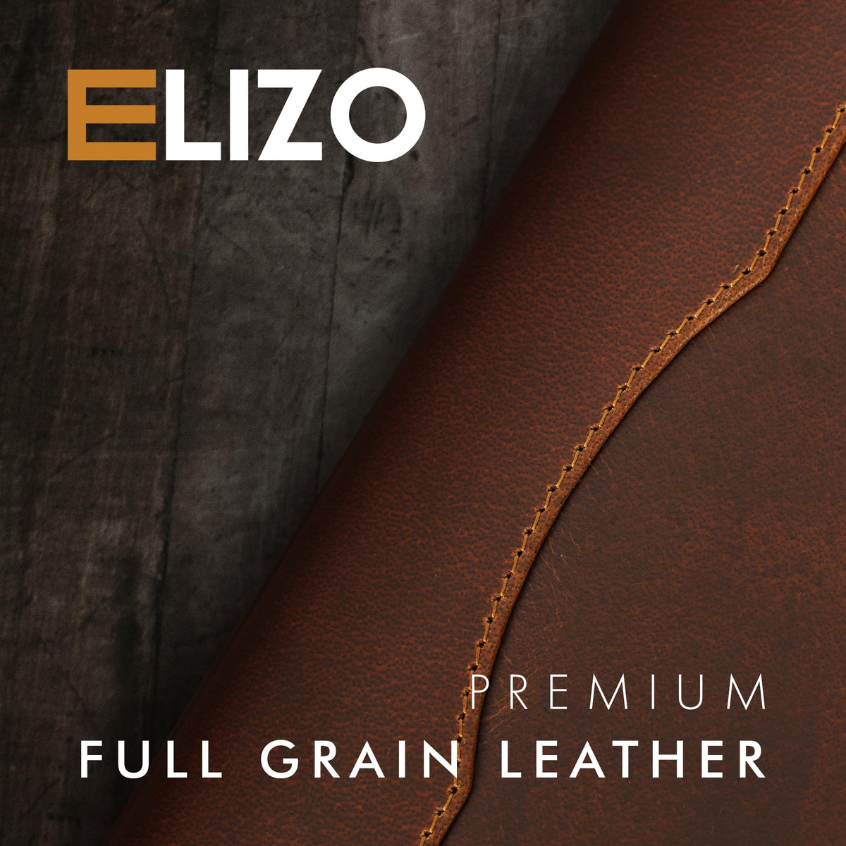ELIZO Leather Portfolio Padfolio Leather Binder Folder for Men and Women Professional Business Portfolio Organizer Men and Women