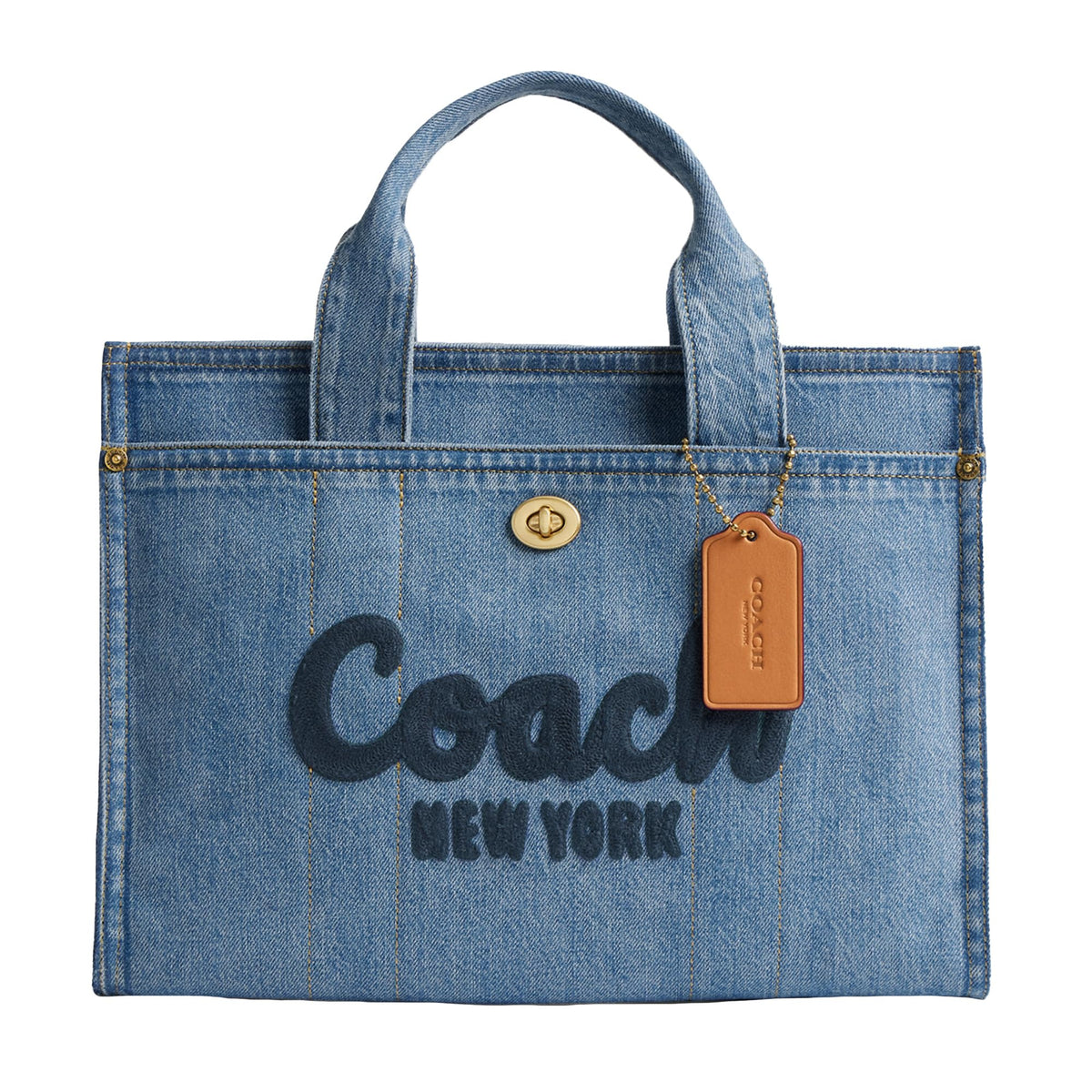 Coach Women's Denim Cargo Tote, Indigo