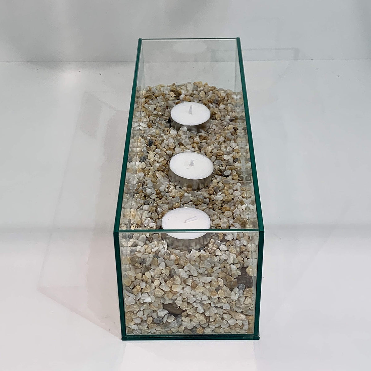WGV Rectangle Plate Vase, Length 12", Width 4", Height 4", Glass Container, Floral Dispaly, Candy Holder, Planter Terrarium for Wedding Party Event, Home Office Décor, Clear, 1 Piece