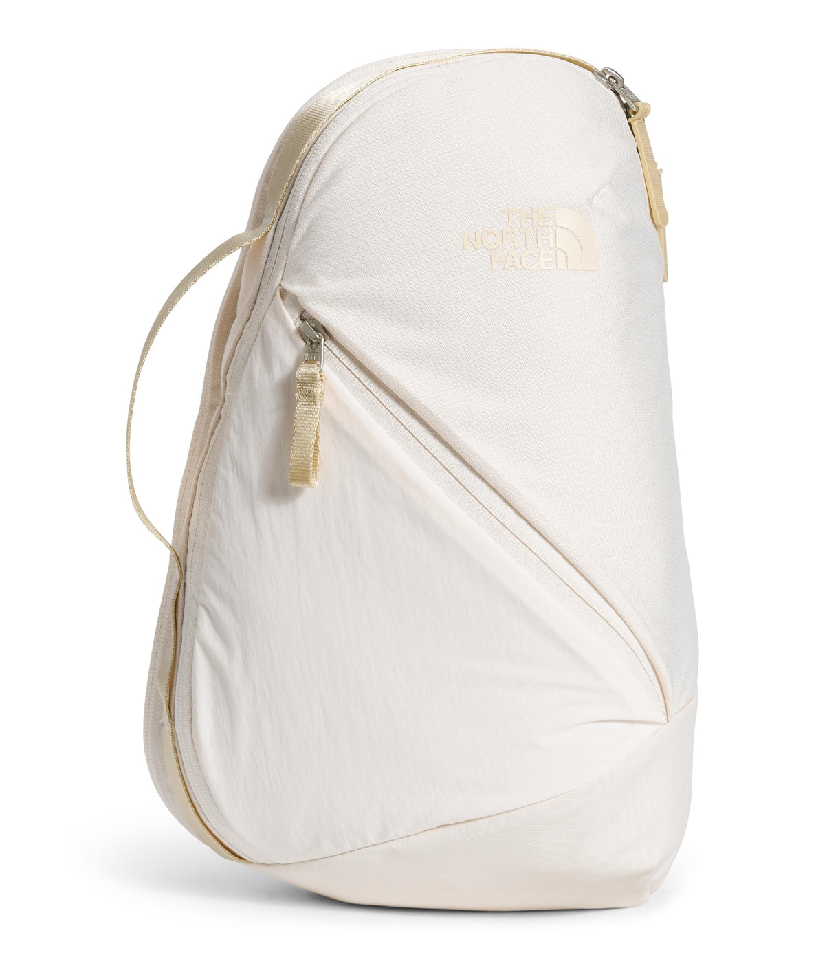 The North Face Women's Isabella Sling - Slim Carry Crossbody Bag with Large Main Compartment, Water-Repellent Finish, Gardenia White Dark Heather/Gravel-NPF, One Size