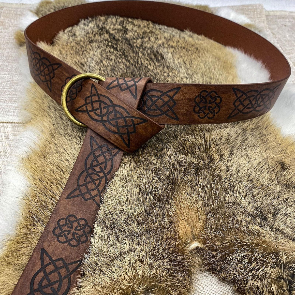 KOTORA Pirate Costume Pirate Head Scarf Bandanas Belt Waist Sash Medieval Belt Pouch Coin Purse Leather Hook Festival Sets (Pattern02 Brown)