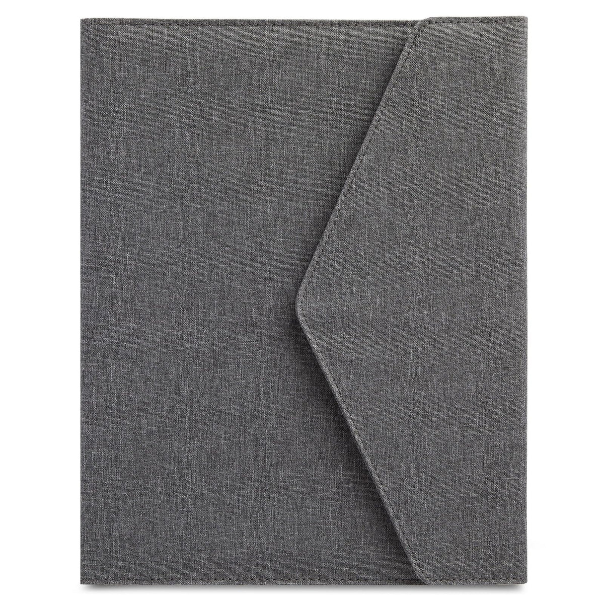 Paper Junkie Binder Organizer - 10 x 12.5 in, Gray Polyester - Resume Portfolio Folder - Zipper Binder Business Card Pockets