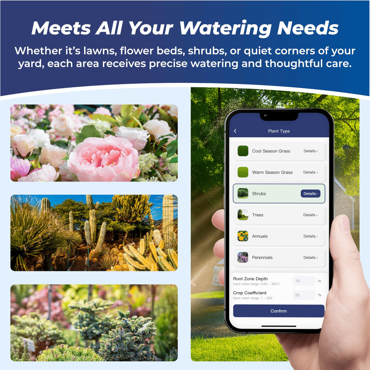 Remo Garden Smart Sprinkler Controller, 8 Zones Wi-Fi Irrigation System, Hyper-Local Weather Intelligence, Automatic Rain Skip, Compatible with Alexa