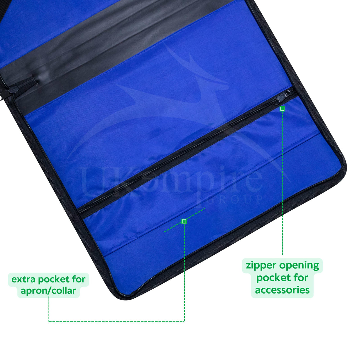 UK EMPIRE GROUP Masonic Apron Case Black Imitation Leather MM/WM Size | Art Portfolio Display Carrying Bag
