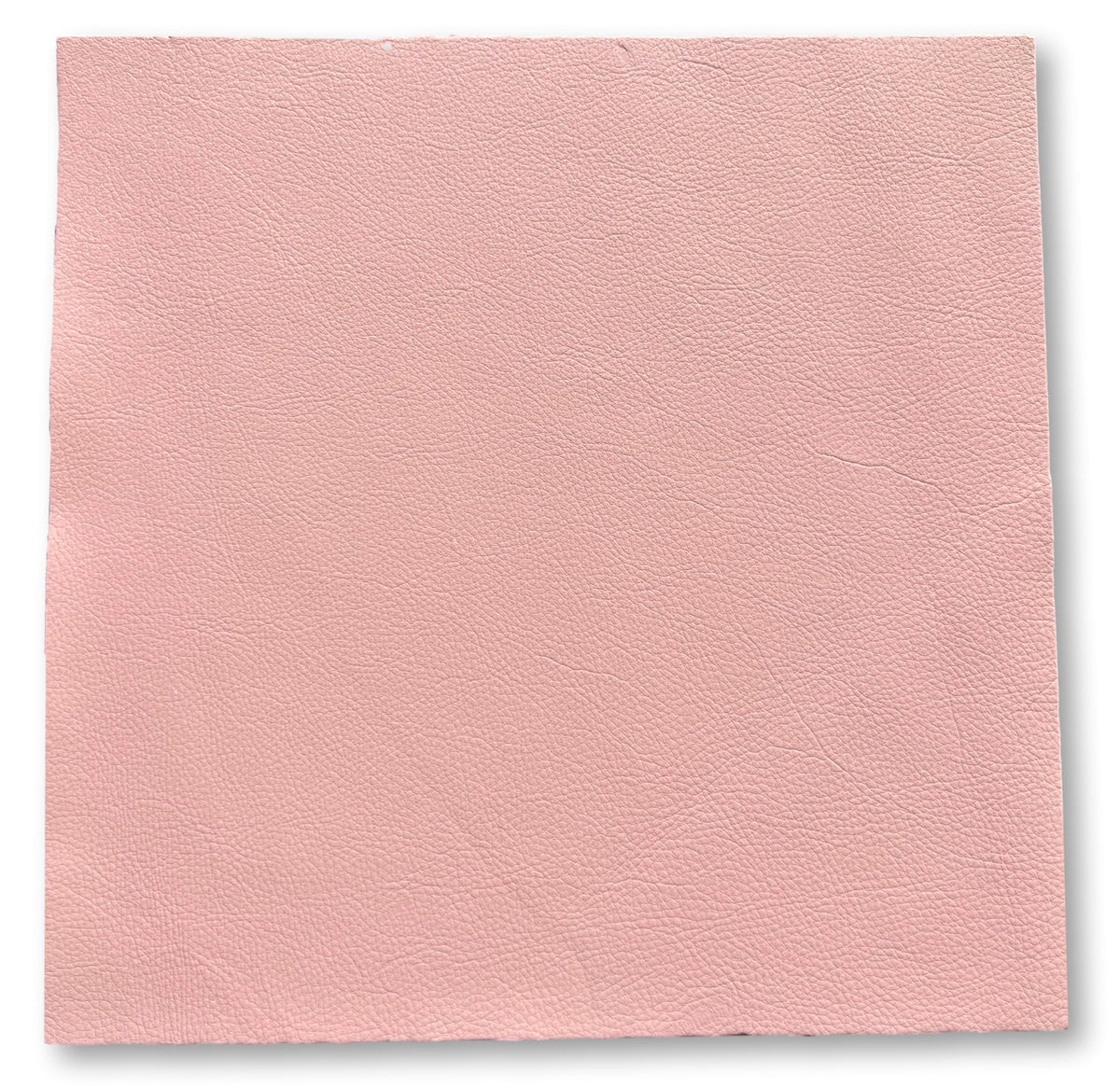 Natural Grain Cow Leathers: 12'' x 12'' Pre-Cut Leather Pieces (Pink, 1 Piece)