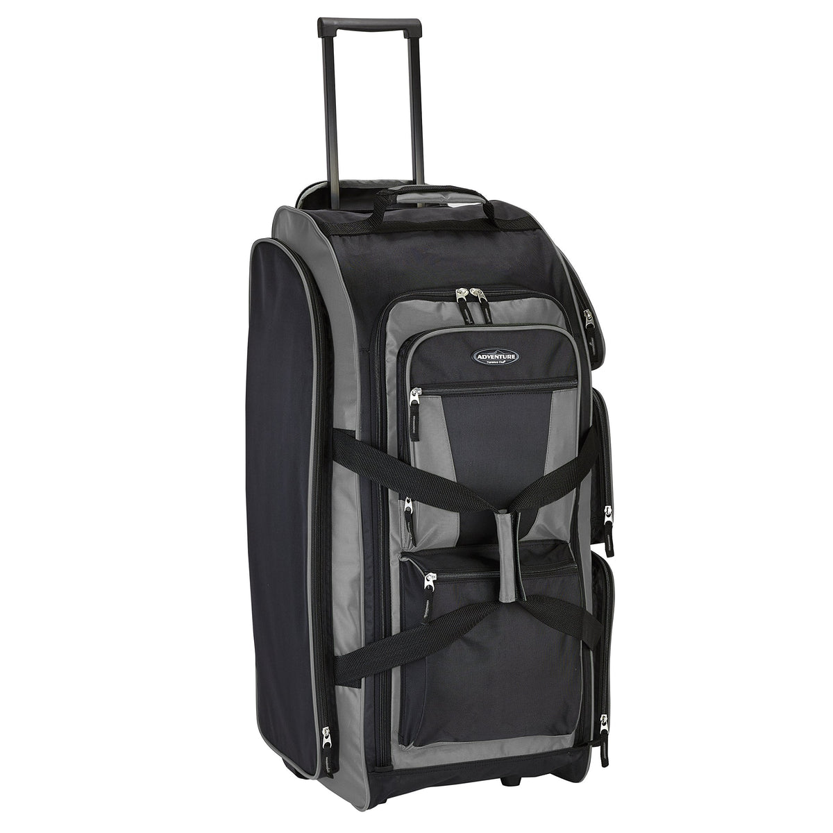 Travelers Club 30" Xpedition Rolling Duffel Bag, Charcoal Grey