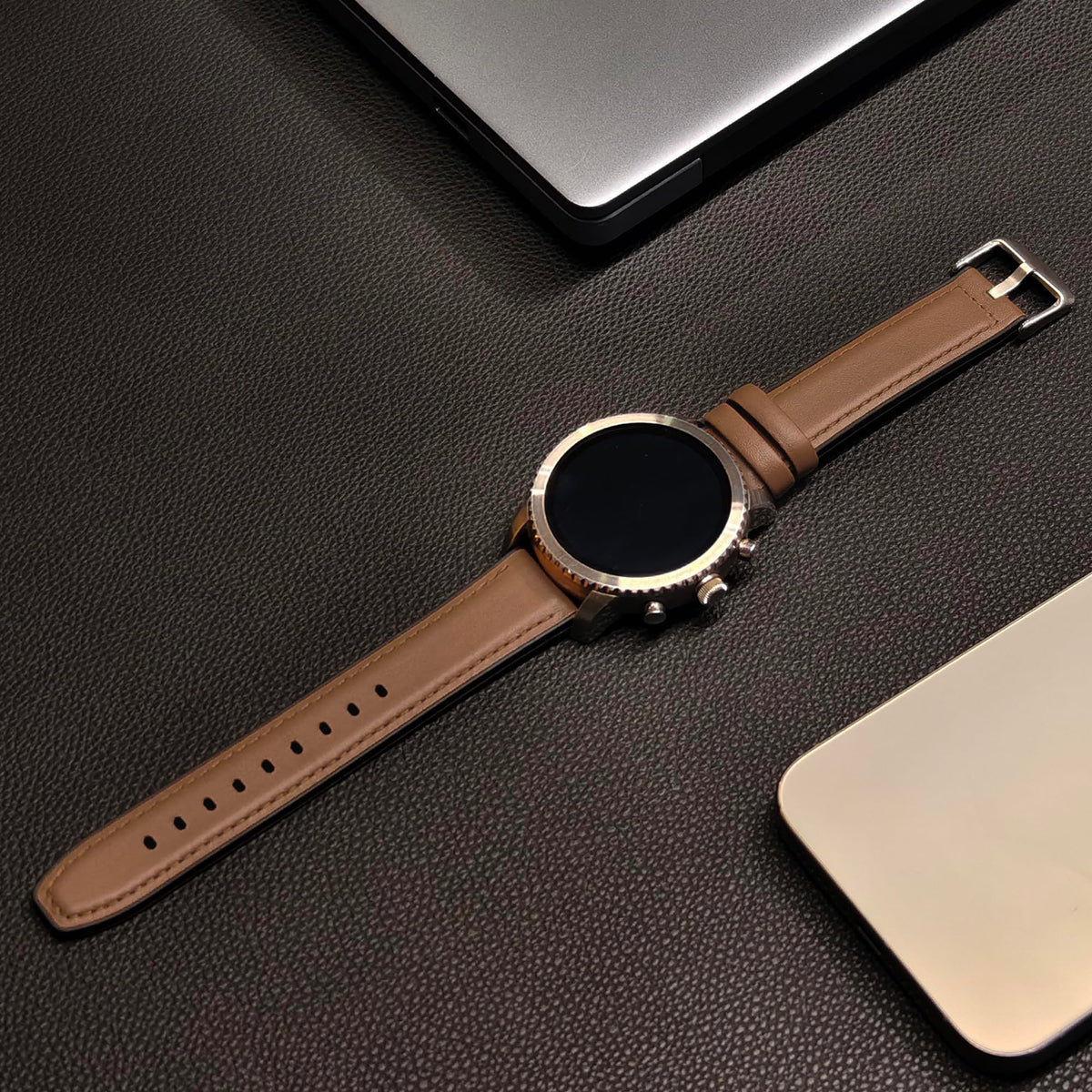Compatible with CMF Watch 3 Pro Band, 22mm Leather Silicone Breathable Replacement Smartwatch Strap Wristband Compatible for CMF Watch Pro 1, 2, 3 Pro Smartwatch
