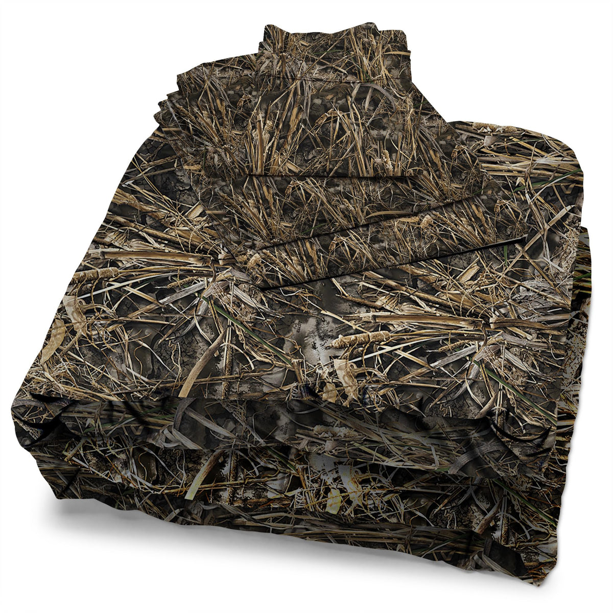 Northwest Realtree 5-Piece Full Size Bed in a Bag Set, 1 Comforter, 1 Fitted Sheet, 1 Flat Sheet, 2 Pillowcases, All Seasons Bedding, MAX-7 Camo