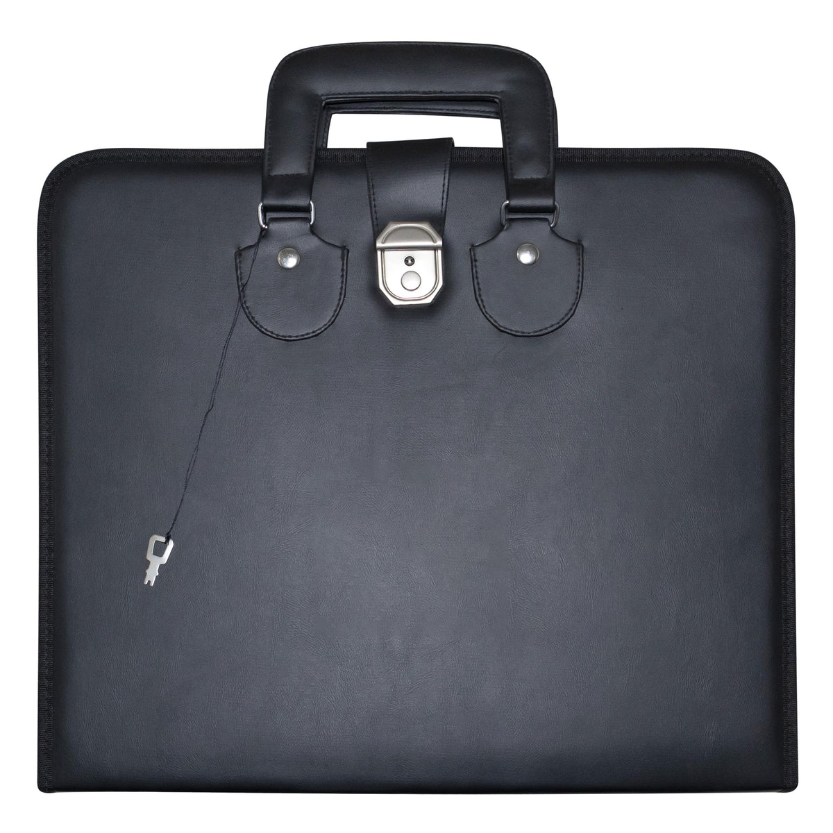UK EMPIRE GROUP Masonic Apron Case Black Imitation Leather MM/WM Size | Art Portfolio Display Carrying Bag