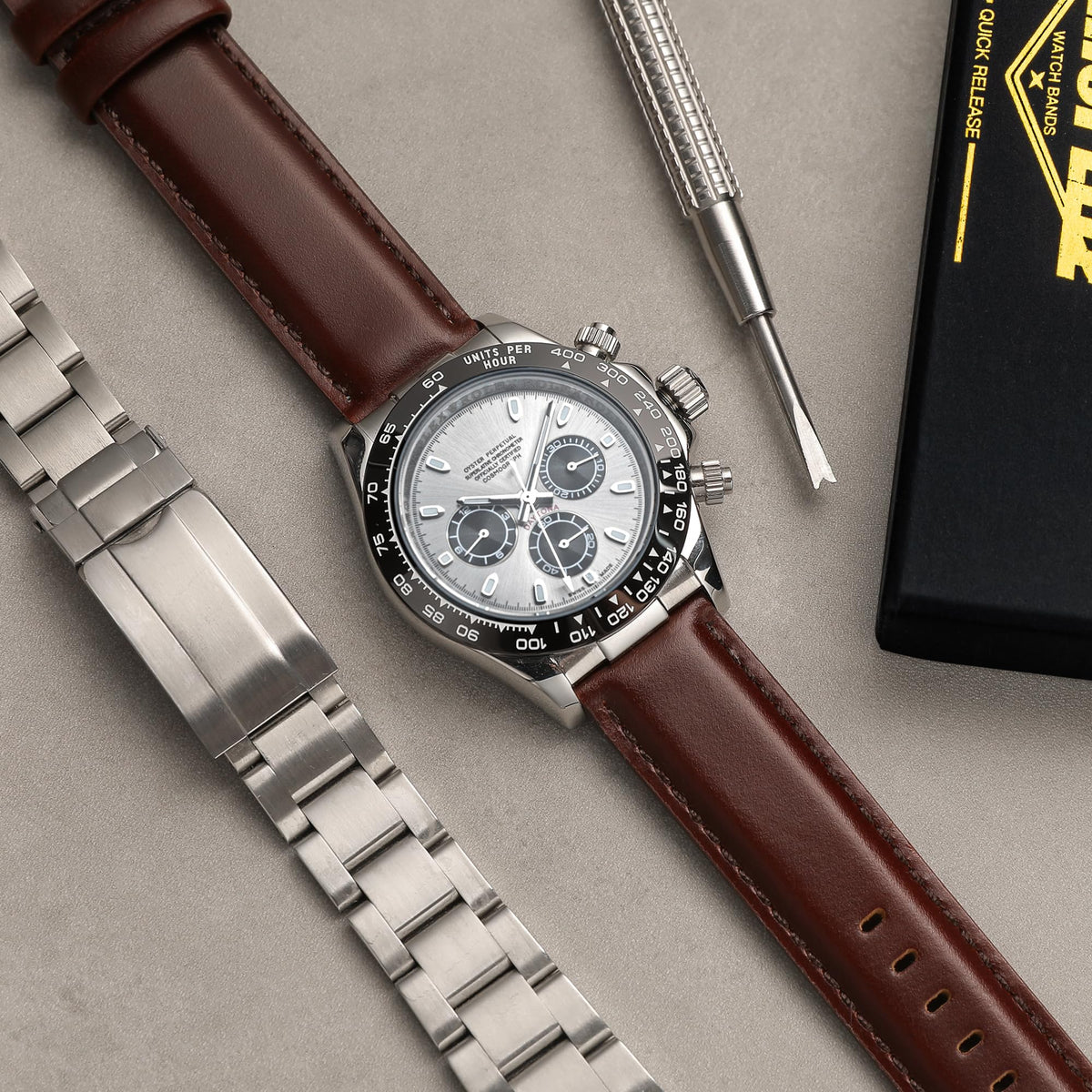 CORROPELLE Leather Watch Bands Quick Release, Elegant Top Grain Leather Watch Straps Band Replacement for Men and Women, Watch and Smartwatch, Choice of Width 18mm 19mm 20mm 21mm 22mm
