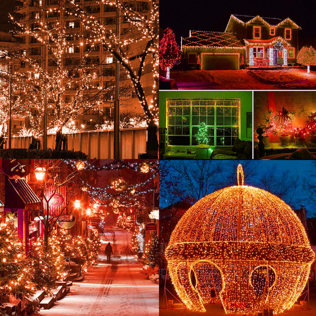 300 LED Halloween Lights, 98.5FT Halloween String Lights with 8 Lighting Modes, Waterproof & Connectable Mini Light, Plug in for Indoor Outdoor Holiday Christmas Party Bedroom Decorations (Orange)