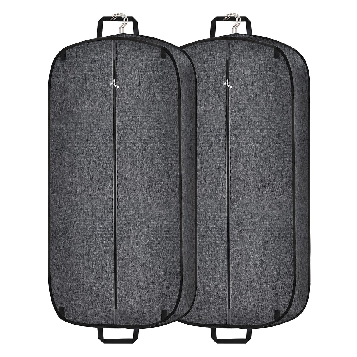 Limoomil Heavy Duty Waterproof Garment Bag for Travel, Tear Resistance Suit Bag for Men Travel for Suits, Tuxedos, Coats, Uniform. 42 inch, Darkgrey, 2 Pack.…