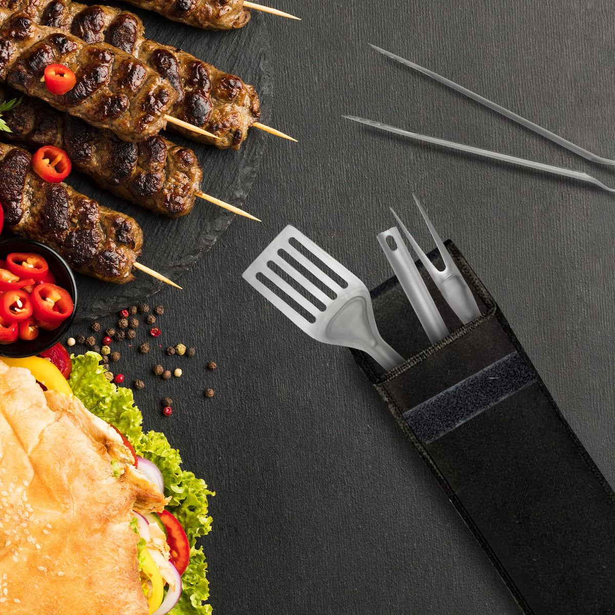 Sportsmans Shelf Grill Utensil Storage Bag - 2 PACK