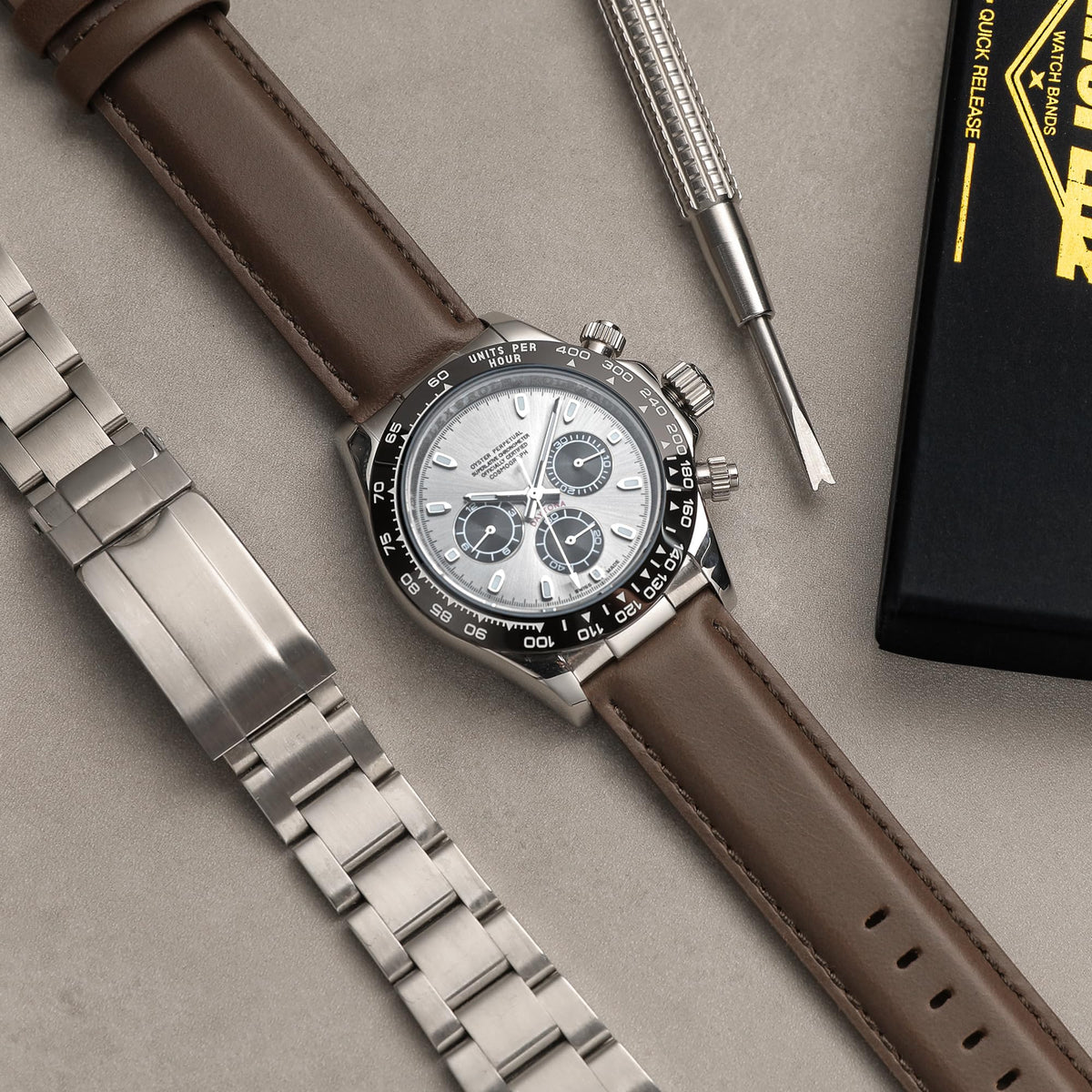 CORROPELLE Leather Watch Bands Quick Release, Elegant Top Grain Leather Watch Straps Band Replacement for Men and Women, Watch and Smartwatch, Choice of Width 18mm 19mm 20mm 21mm 22mm