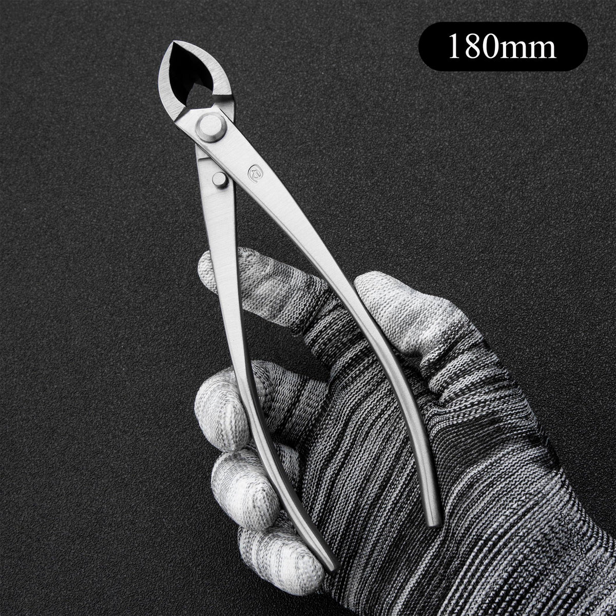 Small Size TianBonsai Bonsai Tools 5-Piece Alloy Steel Bonsai tool Kit In Cluding 180mm Long Handle Scissors / 180mm Branch Cutter / 180mm Knob Cutter / 200mm Straight Root Hook / Tweezers (NBKS5-01)