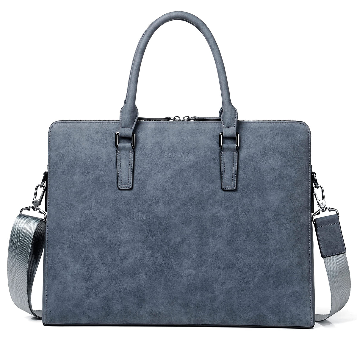 FSD. WG Business Bag Leather Messenger Bag Water Resistant Business Travel Briefcase Handbag Briefcase for Men