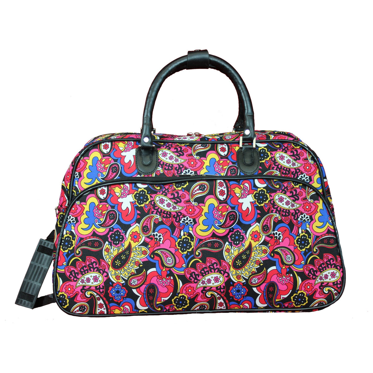 World Traveler Paisley 21-Inch Carry-On Shoulder Duffel Bag - Multicolor Paisley