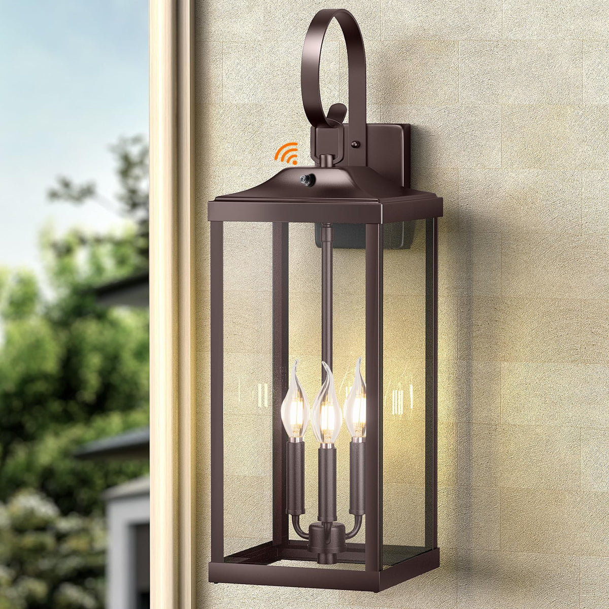 Yolsunes 24in Outdoor Wall Light, 3-Light Waterproof Sconce, Oil Rubbed Bronze, Metal, Model YLS-24BDD, 1-Pack