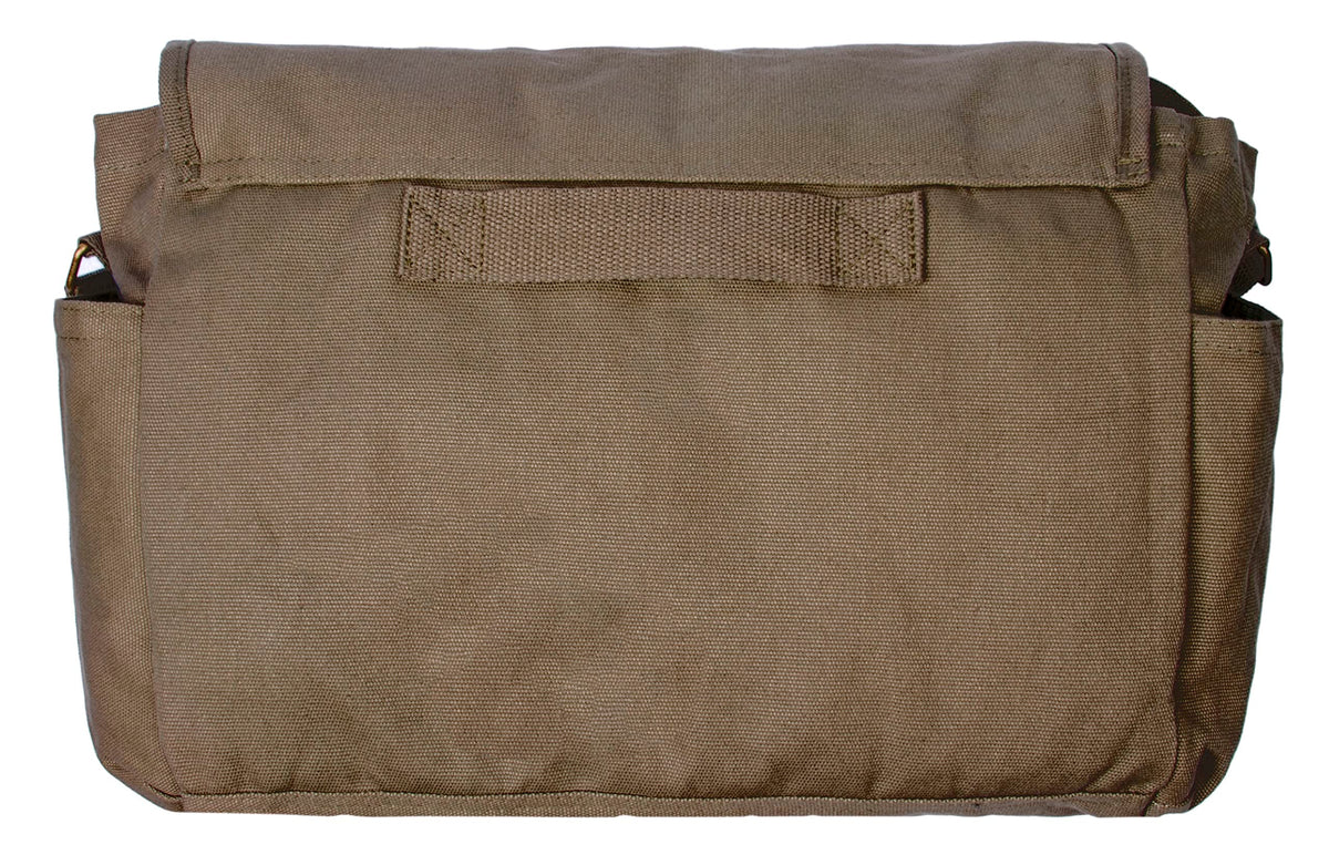 Sweetbriar Classic Vintage Messenger Bag - Original Heavyweight Cotton Canvas Shoulder Bag with Upgraded Features