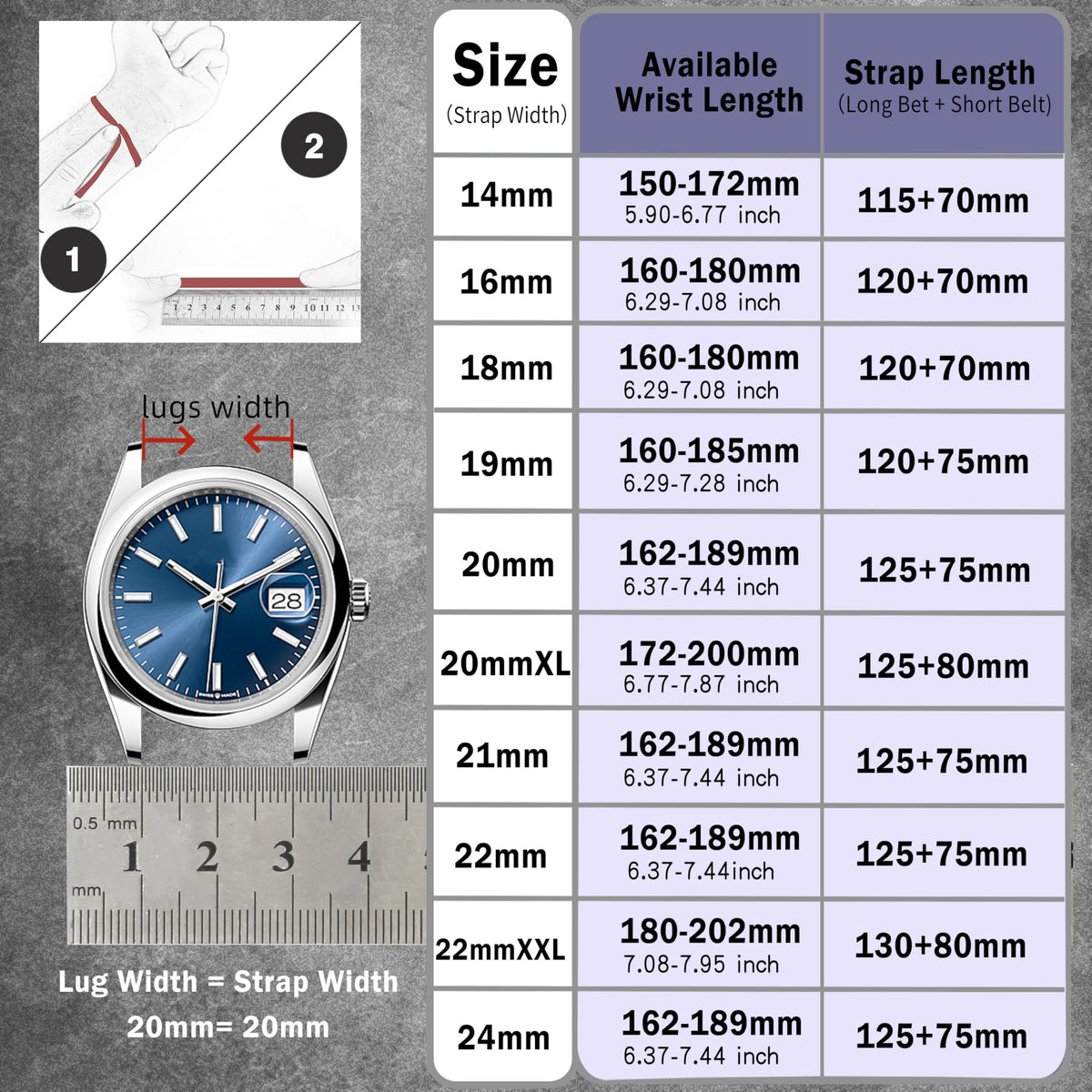 Gomvadr Quick Release Leather Watch Bands 14mm 16mm 18mm 19mm 20mm 21mm 22mm 24mm ,Vintage Oil Wax-Tanned Leather Watch Straps Men's Watch Band Replacement Watch Strap for Men Women,Tan with Contrast Stitch/Blk Buckle, 20mm