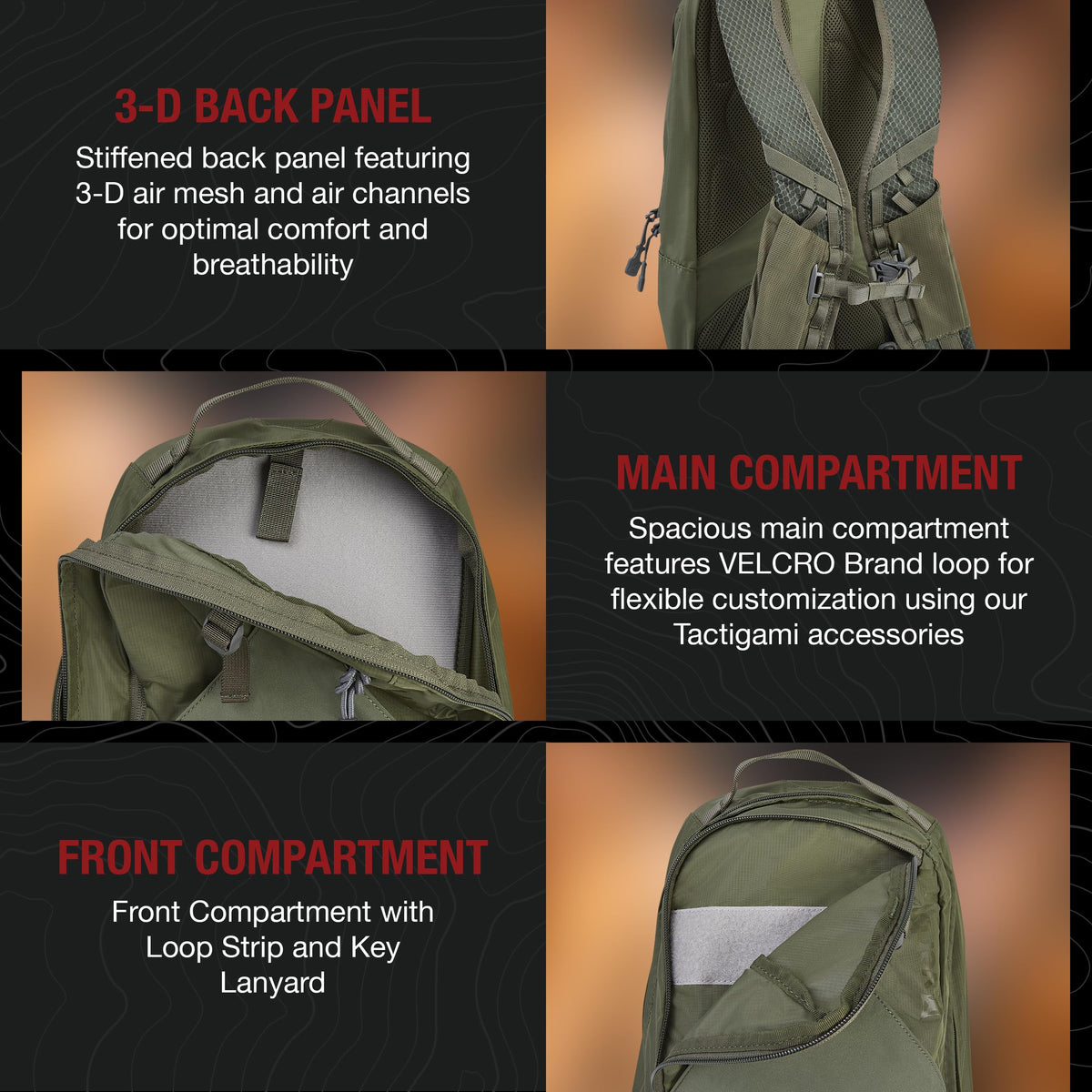 Vertx Long Walks Pack 15L Tactical Backpack, EDC Gear Bag for CCW, Travel, Work, Hiking, Outdoors, It's Almost Black