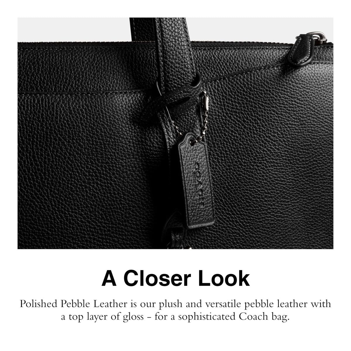 Isaac Briefcase in Pebble Leather