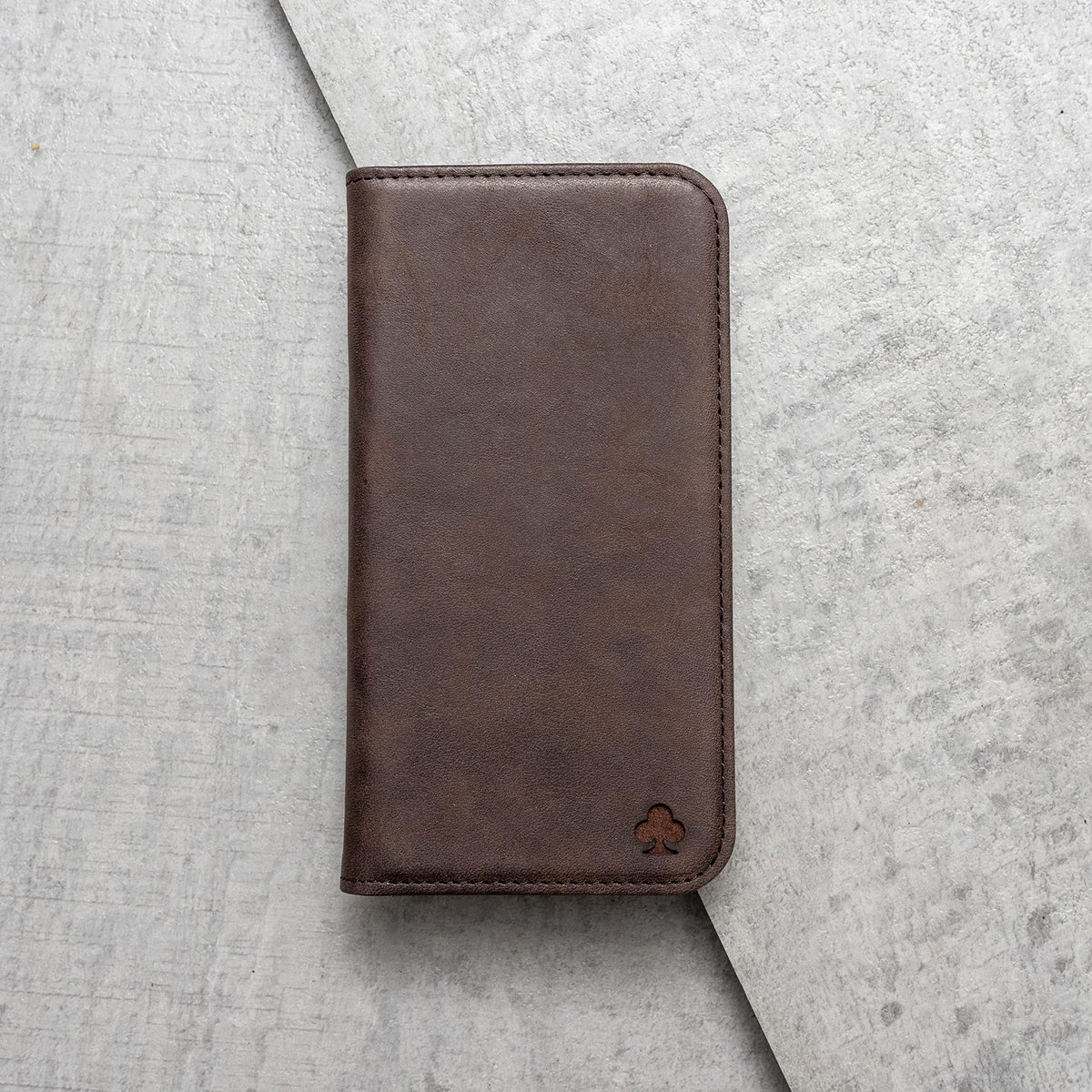 Porter Riley - Leather Case for Samsung Galaxy S21. Premium Genuine Leather Stand Case/Wallet/Cover (Chocolate Brown)