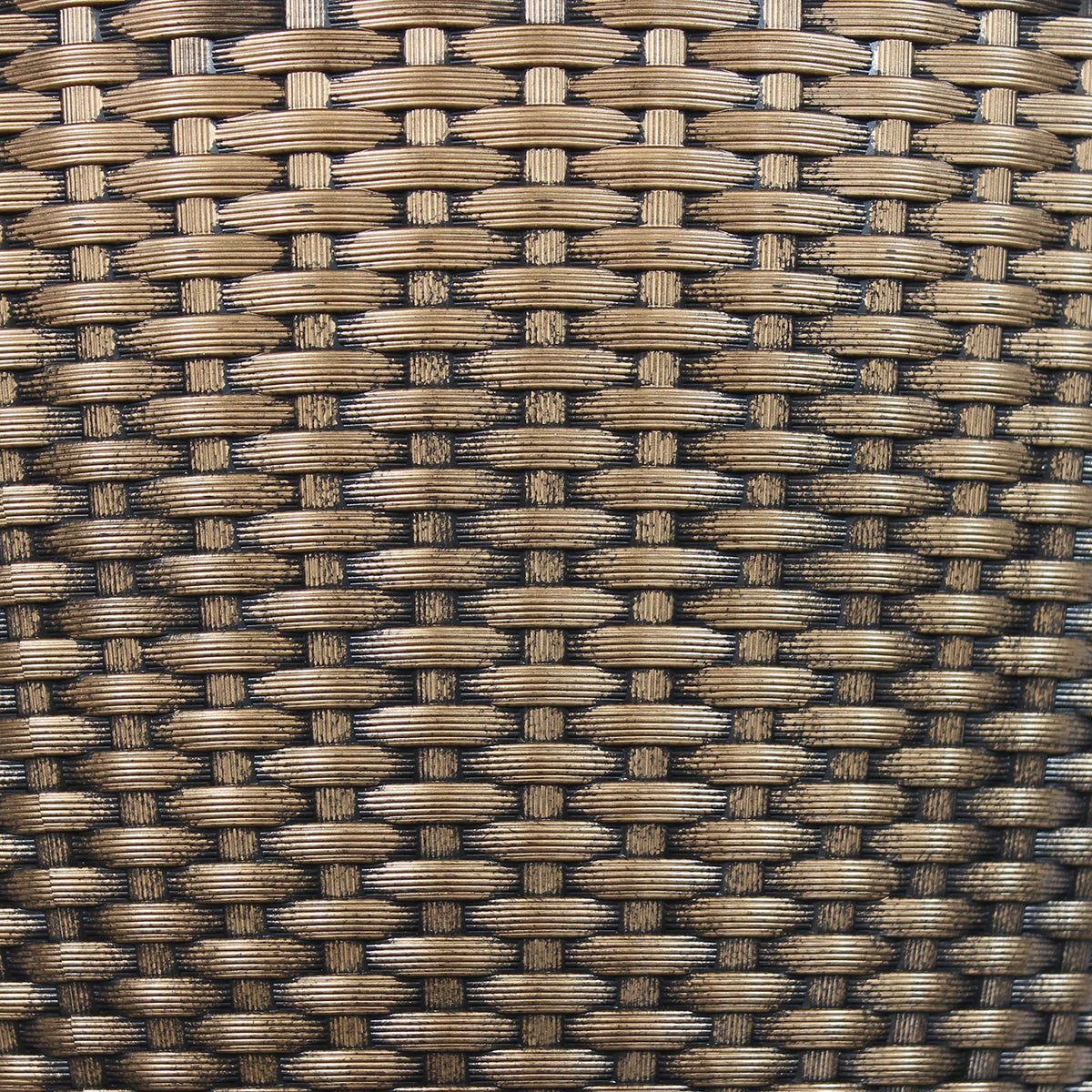 Sunnydaze 3-Piece Outdoor Planter Set - 12", 13", and 15" Resin Faux Basketweave Planters